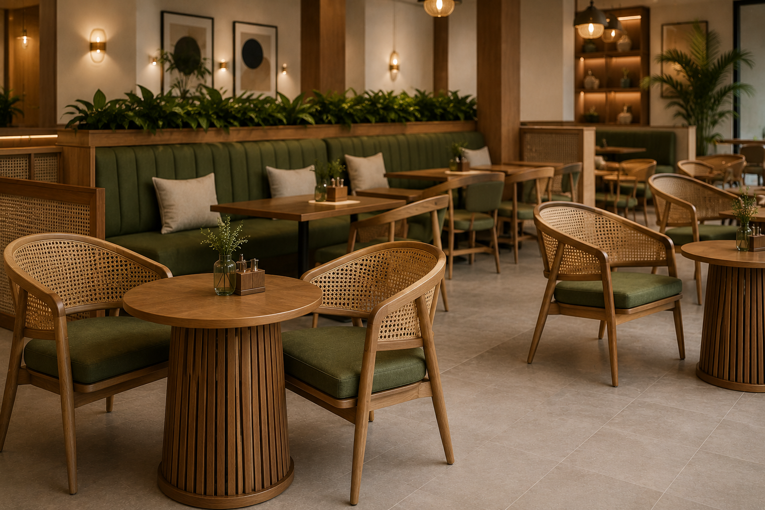 Premium Cane Cafe Chair