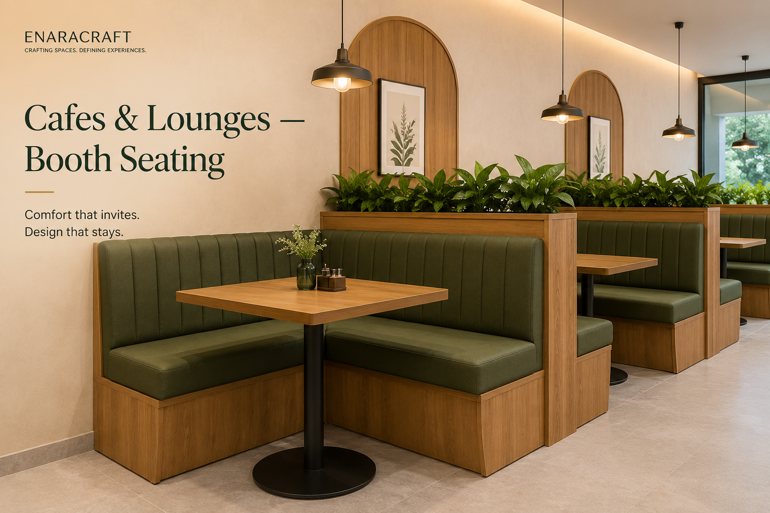 Cafe & Lounges Booth Sitting furniture and Design, EnaraCraft